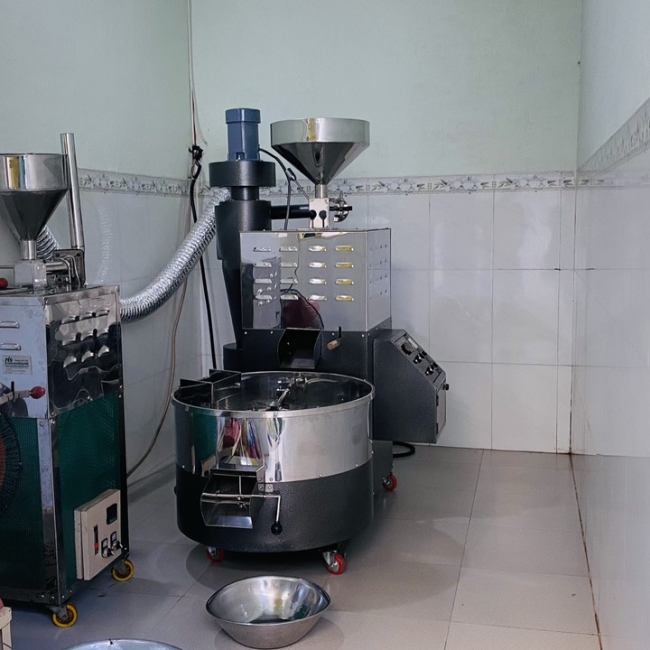 Thanh lý Máy rang cà phê cũ 5kg 10kg giá rẻ tình trạng mới 90% còn Bảo hành 6 tháng